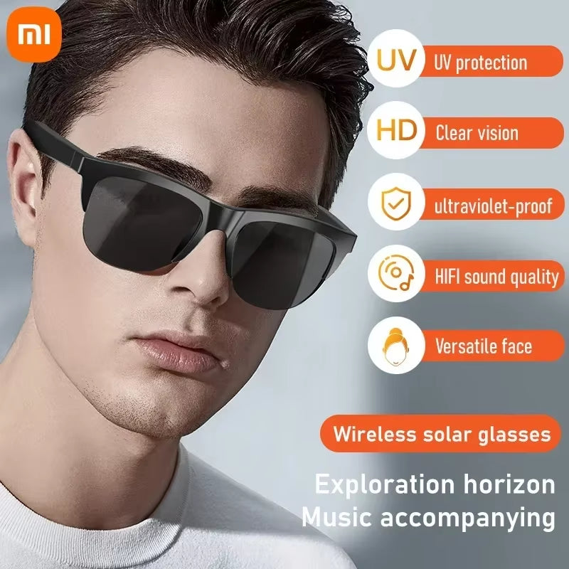 MIJIA Smart Sunglasses Glasses Bluetooth Call Outdoor Sports Headphones HIFI Blue Light Waterproof Anti-Uv for Men Women